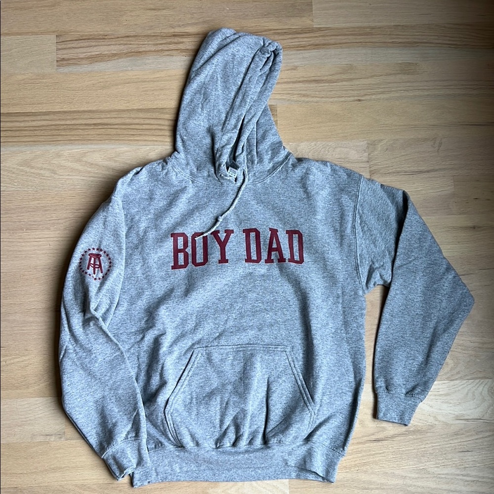 Gray Boy Dad Sweatshirt Hoodie